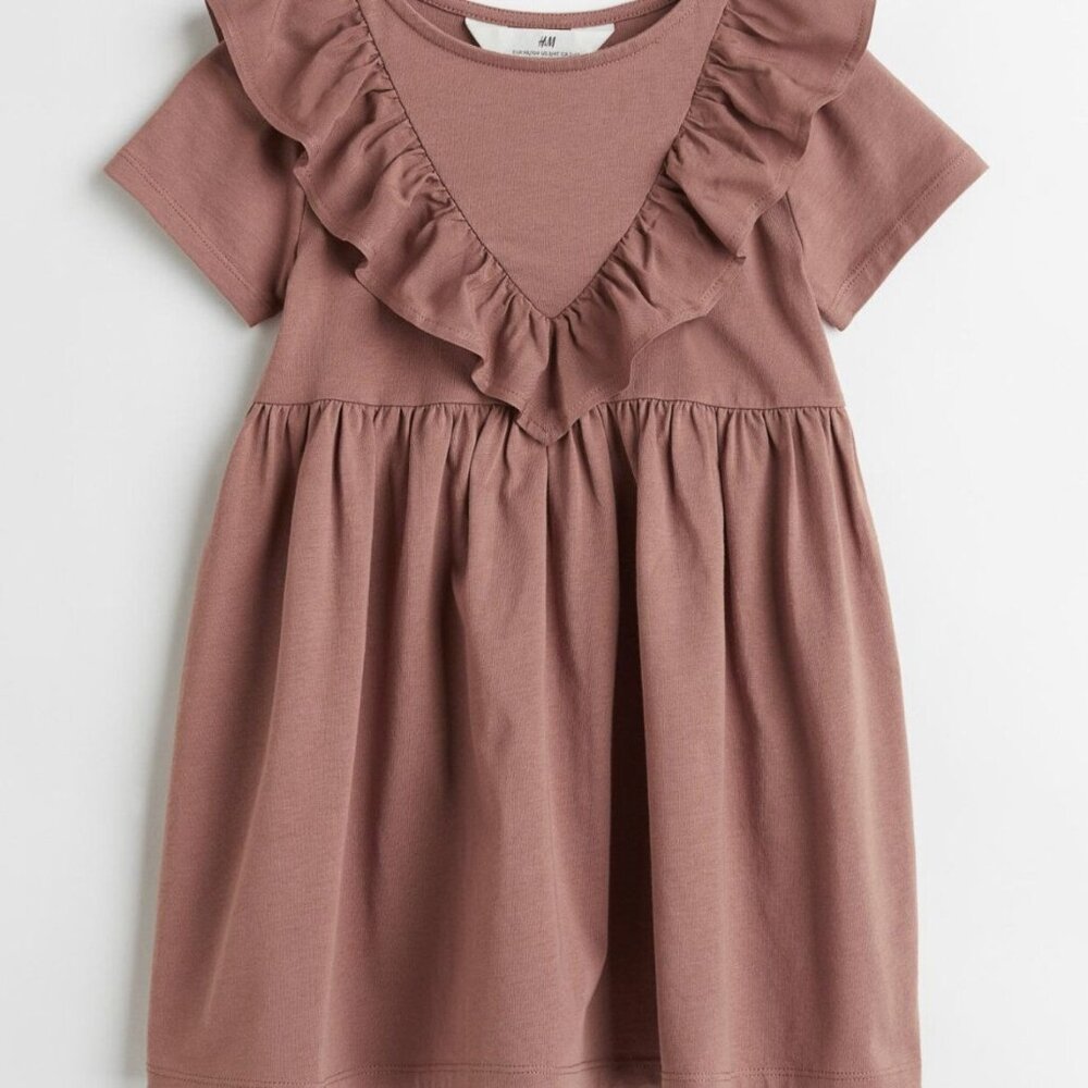 H&M Flounce-Trimmed Dress